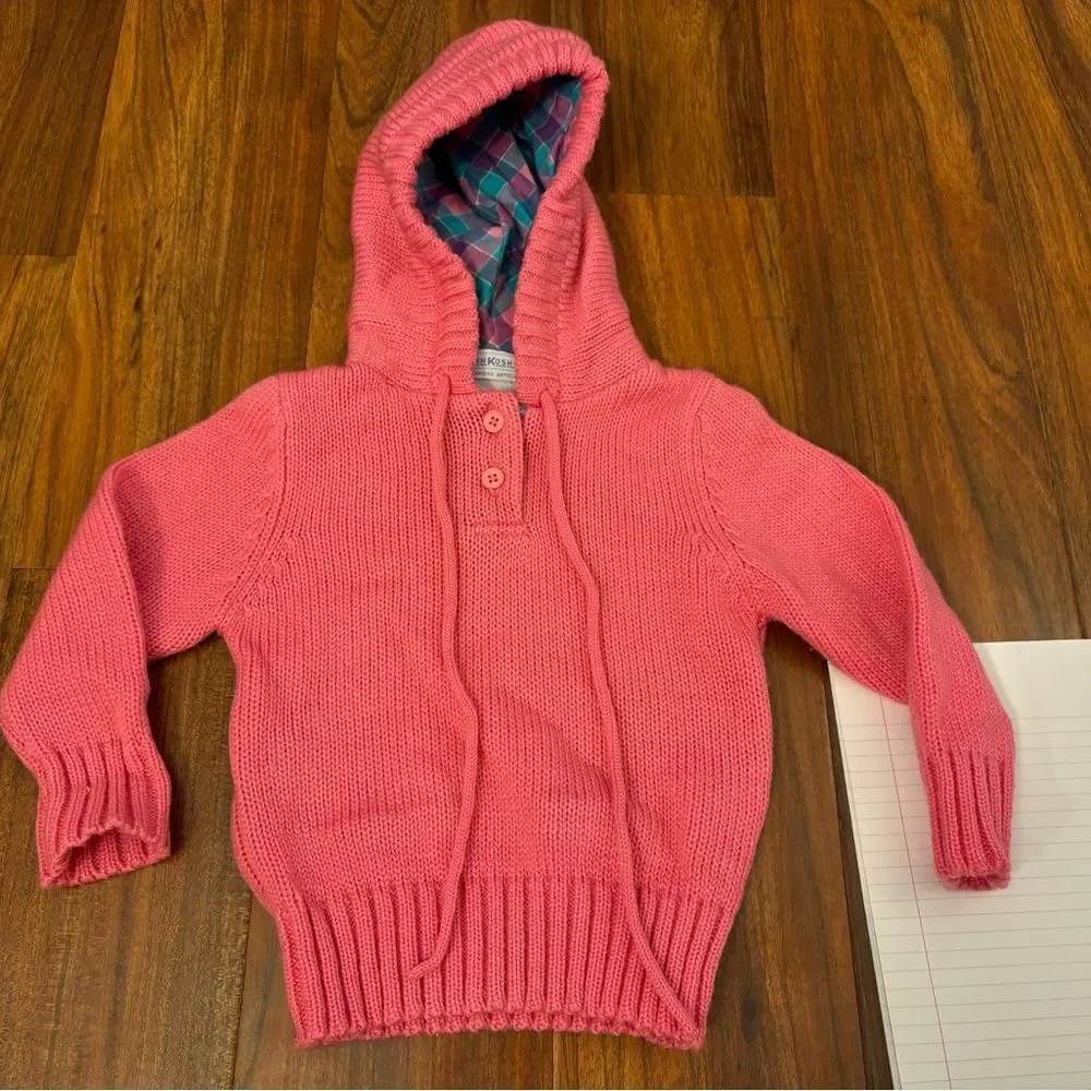Osh Kosh B’Gosh vintage pink sweater hoodie